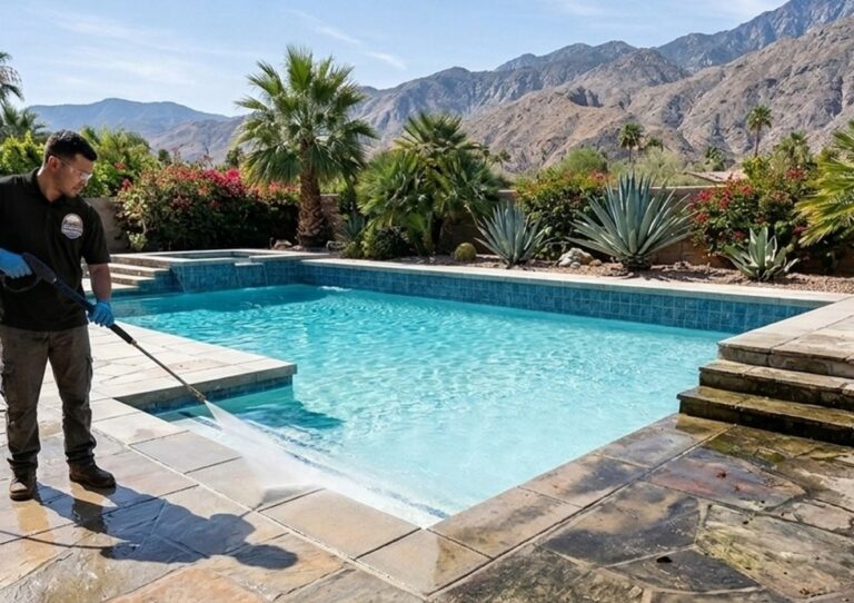 Pool Deck Pressure Washing and Cleaning CA